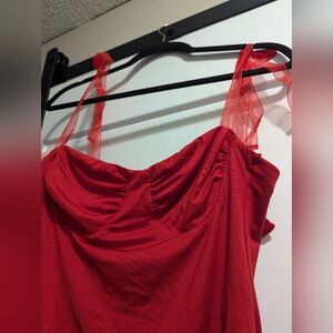 Princess Polly Red Bow Body Suit